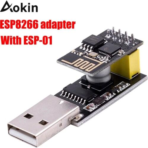 ESP01 Programmer Adapter UART GPIO0 ESP-01 ESP-01S Adaptaterr CH340G USB to ESP8266 Serial Wireless Wifi Developent Board Module