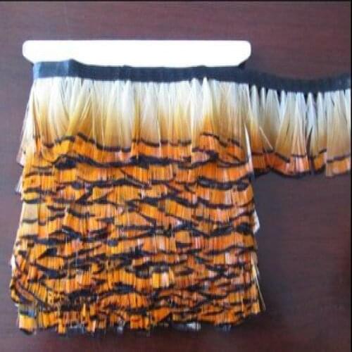 Free Shipping 2Yard Natural Pheasant Feathers Ribbon Trims 2-3inches/5-8cm For the Craft