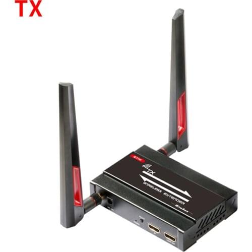 MiraBox 60-300m Wireless HDMI Extender with IR and Loopout 1080P 5.8G WiFi Wireless Transmitter and Receiver for Home Office