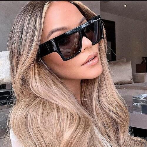HKNA Oversized Sunglasses Women 2021 Luxury Brand Square Sun Glasses Women/Men High Quality Vintage Glasses Lentes De Sol Mujer