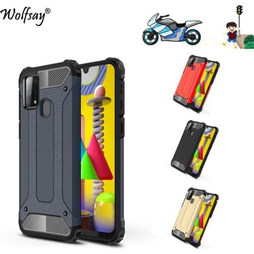 Case For Samsung Galaxy M31 Case TPU+PC Shockproof Hybrid Armor Full Cover For Samsung Galaxy M31 Phone Case Samsung M31 M315F