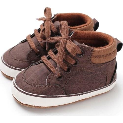 Baby Casual Shoes Newborn Infant Shoes For Boys Kids Soft Sole Non-Slip Crib Sneakers