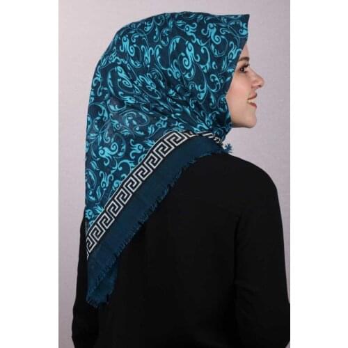 ERBİL PATTERNED LINEN FLAMLI SCARF-DESEN-06-RENK-05