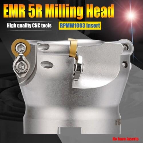 CNC ball milling cutter head EMR 5R 50-22-4T EMR5R 63-22-4T EMR5R80-27-6T EMR 5R100-32-6T shoulder milling tools use RPMW1003 MO