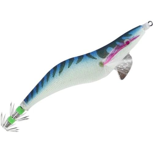 1 pc Bionic Wood Shrimp Fake Bait Squid Hook Lure Fish Bait Set Super Sharp Hook Durable Fishing Baits Double Umbrella Hook