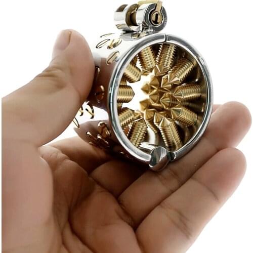 10 pcs/bag KALIS TEETH LONG TEETH FEMDOM CBT Scrotum Pendant Male Chastity Device Kalis teeth chastity device Spike Ring