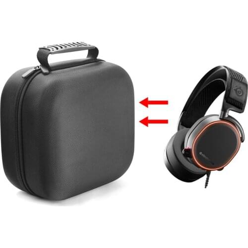 2019 Newest Portable EVA Hard Travel Carrying Protective Cover Bag Case for SteelSeries Arctis Pro Gaming Headphones Headset