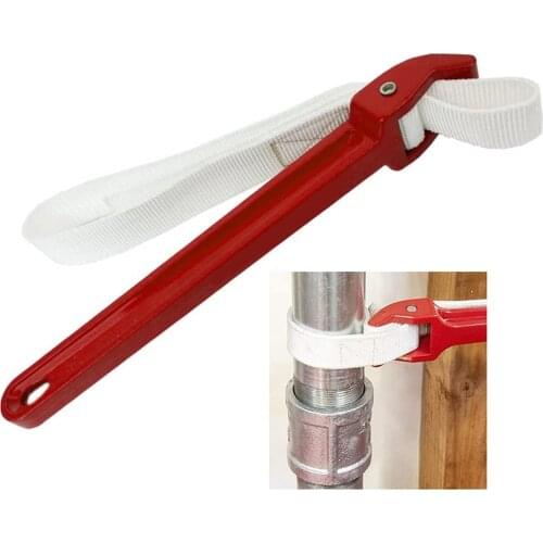 New 2021 Oil Filter Wrench Adjustable Nylon Strap Wrench Non-Slip Belt Wrench Spanner Garden Hose Fittings Fixed Hand Tools