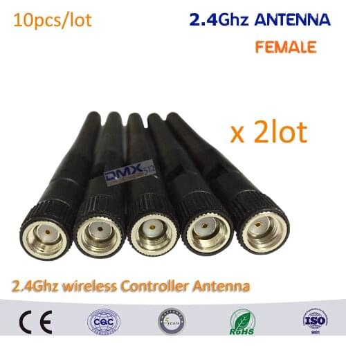 NEW arrival female antenna 10pcs/lot 2.4Ghz wireless dmx antenna
