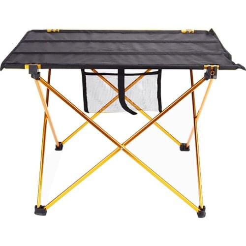 Portable Foldable Table,Outdoor Camping Picnic Foldable Table Aluminium Alloy Ultra Light Folding Desk Furniture