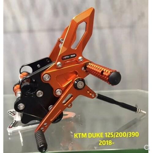 MOTO-TRON Motorcycle CNC Adjustable Rear Set Rearsets Footrest Foot Rest For KTM DUKE 790 2018-2020
