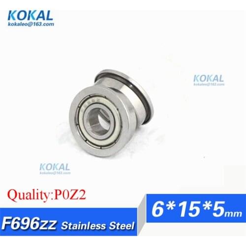 [SF696ZZ-P2] 10pcs Stainless Steel 420C flange bushing bearing computer fan rolling bearing SF696zz SF696-zz SF696 6*15*5*17*1mm