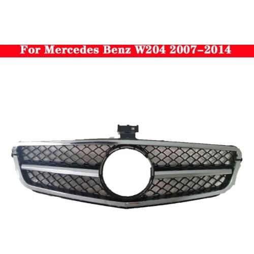 Car styling Middle grille For Mercedes Benz C-class W204 2007-2014 front bumper grill Center Grille vertical bar AMG 2048800023