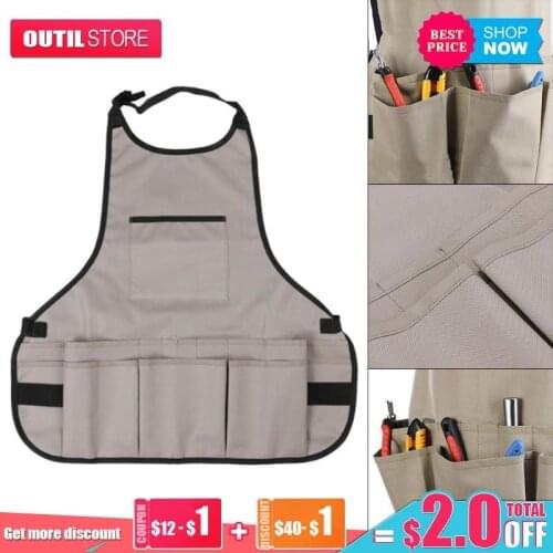 Realmote Tool Bag 14 Feature Pockets For Technician Carpenter Car Repair Garden Tool Apron Work Clothes Hand Tools Storage