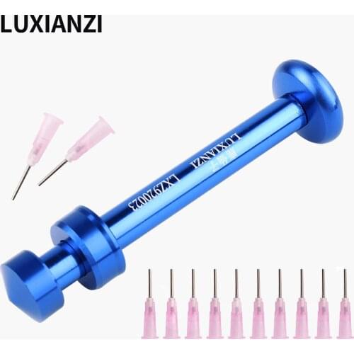 LUXIANZI Aluminum Alloy Push Rod Welding Flux Needle syringe Type General booster For household metal Solder Paste green Oil
