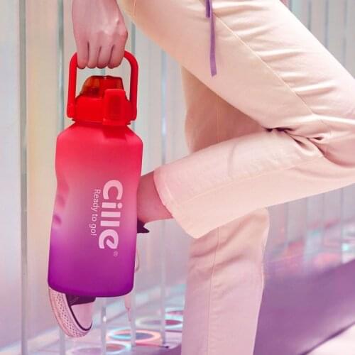 2L 64OZ 3.8L 128OZ High Quality Sport Water Bottle with Straw Flip-Flop BPA Free Portable Sports GYM Jug Shaker Bottle