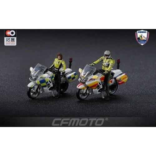 XCarToys 1:64 CFMOTO CF650G armed/mount police (without figure) Diecast Model Motor