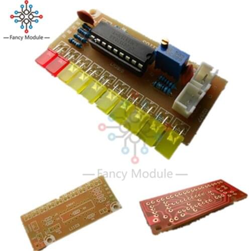 Funny 10 Audio Level Indicator LM3915 DIY Kit Electronic Audio Indicator Suite