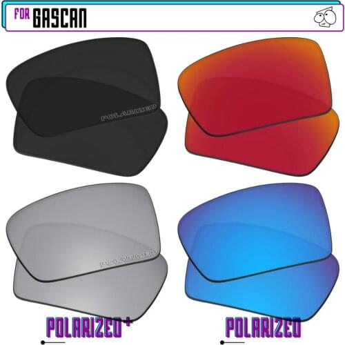 EZReplace Polarized Replacement Lenses for - Oakley Gascan Sunglasses - BkSrP Plus-RedBlueP
