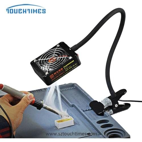 Clip type M1 M2 Smoke Absorber with LED Light Fume Extractor Smoke Absorber for Soldering Station