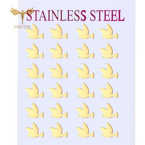 Woman Minimalist Animal Ear Studs Stainless Steel Earrings Fashion Jewelry 2020 Korean Womens Pigeon Earrings Wholesale