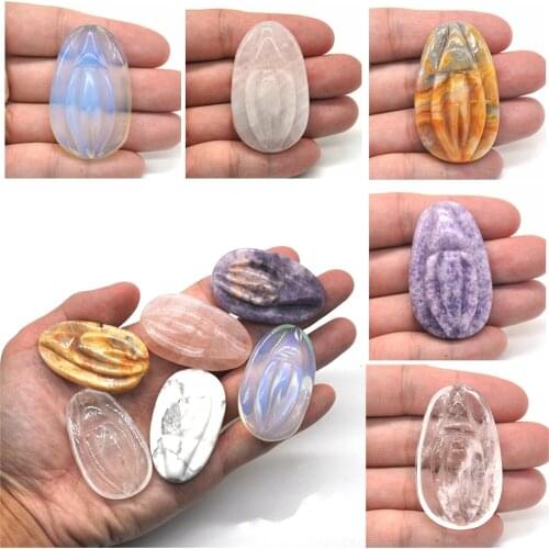 1.9" Source Of Life Statue Natural Crystal Quartz Reiki Healing Vulva Stone Hand Carved Home Decor Lucky Gift