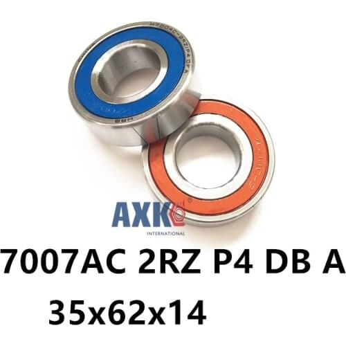 Speed Spindle Bearings Contact KOYO NSK Angular AXK Steel Ra 0.05 Inc ABEC-7 7007 7007AC 2RZ P4 DB A 35x62x14 35x62x28 Sealed