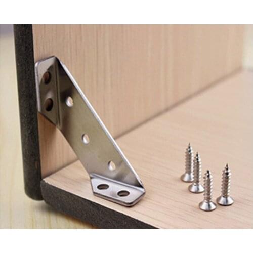 1*Stainless Steel Angle Code Brackets Right Angle Fixed Corner Bracket Hardware Accessories Angle Corner Bracket 90 degree