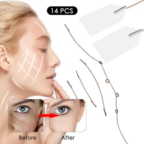 40Pcs/Set Invisible Thin Face Stickers V-Shape Face Facial Line Wrinkle Sagging SkinFace Lift Up Fast Chin Adhesive Tape