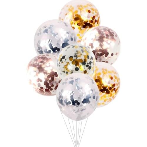 5Pcs/lot 12inch Confetti Latex Balloons Rond Air Balloons Inflatable Ball for Birthday Wedding Party Balloon Supplies