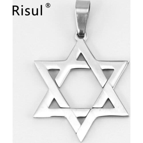 50pcs Star of David Charm high polish jewelry for bracelet Necklace Magen David Pendant stainless steel wholesale pendant