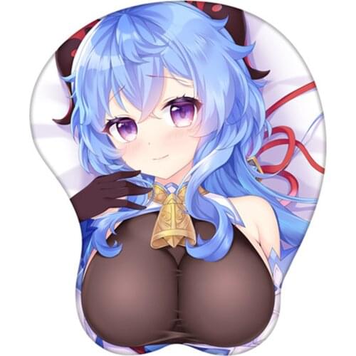 Cosmile Genshin Impact Ganyu Anime 3D Mouse Pad Gaming Play Mat Wrist Rest Props N