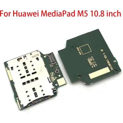SIM Card Reader Holder Connector Slot Flex Cable Board For Huawei MediaPad M5 10.8 inch Replacement Parts