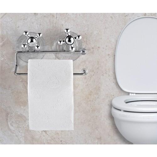 Wc Suction Cups Portable Sheet Toilet Roll Holder Bathroom Paper Hanger Vacuum Sheet