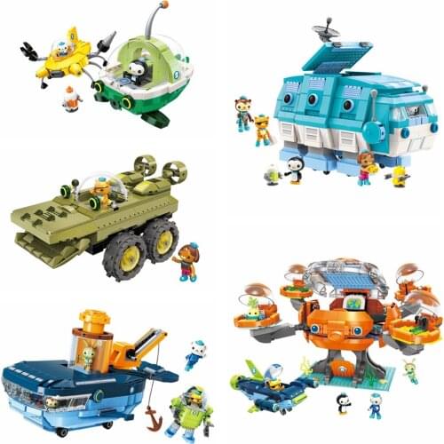 The Octonauts Barnacles Kwazii Peso Tweak Cartoon Building Blocks Model Sets Kids Toy Toys & Hobbies