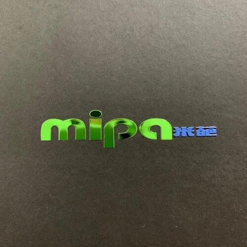 Electroform thin letter nickel 3d mobile phone decoration stickers