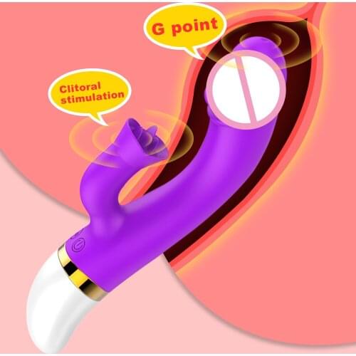 EXVOID Realistic Penis Oral Clit Vibrators Powerful Dildo Vibrator USB Charge AV Stick Adult Sex Toys For Women G Spot Massager