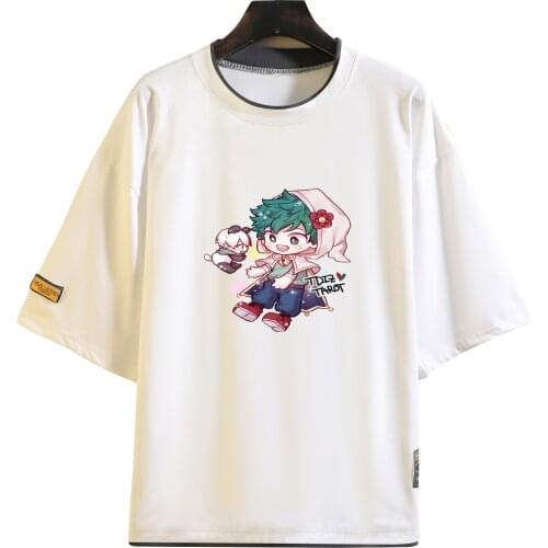 Amuro My Hero Academia Print T-Shirts Unisex Leisure Tshirt My Hero Academia short-sleeved T-shirt