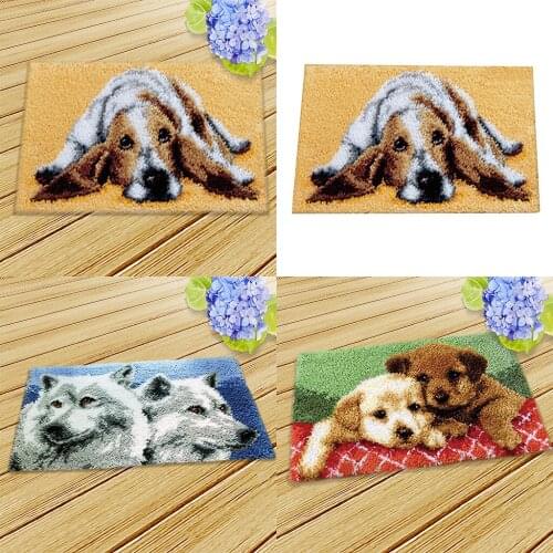 Knottpackung Knotted Carpet Knotted Carpet Seat Cushion Ornament DIY Craft