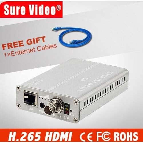 HD H.265 SDI encoder iptv for IP stream to Youtube Wowza Facebook Ustream