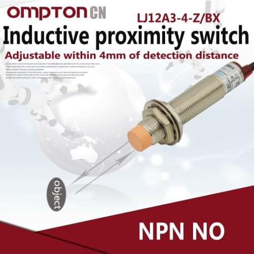 LJ12A3-4-Z/BX NPN NO Inductive proximity switch Working power 6-36VDC Detection distance 0-8mm
