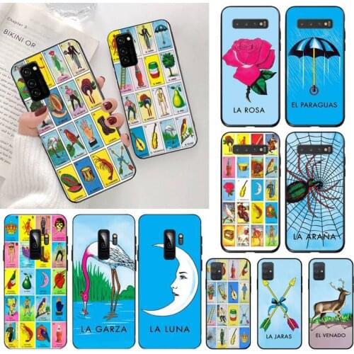 Mexican Bingo Loteria Phone Case for Samsung S20 plus Ultra S6 S7 edge S8 S9 plus S10 5G lite 2020