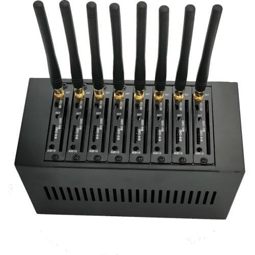 High Quality 8 Port GSM Multi Slot SIM Best Low Price SMS Send Receive Broadcast Support AT Command IMEI Modify 2G Modem Gateway