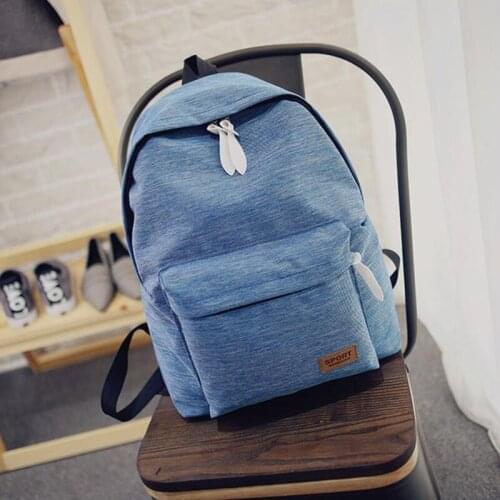 Korea Style Fashion Backpacks for Men and Women waterproof Preppy Style Soft BackPack Unisex School Bags big capacity Canvas Bag
