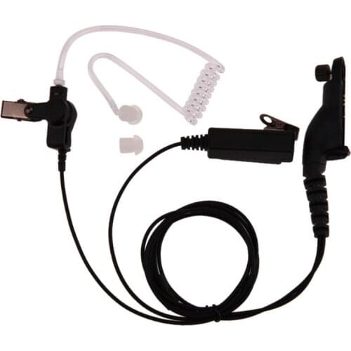 Earpiece PTT Microphone Headset Air Acoustic Tube Radiation-proof Earphone For Motorola XPR XiR DP APX Series Walkie Talkie