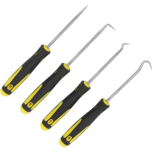Profession Durable 4Pcs Durable Car Hook Oil Seal O-Ring Seal Remover Pick Set Tools Car Hook Craft Hand Tools Remover Pick Set