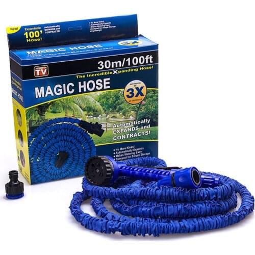 New 25FT-200FT Expandable Magic Flexible Garden Hose Water Hose For Car EU Hose Plastic Hoses Pipe With Spray Gun To Watering