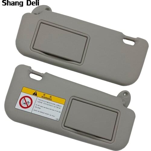 Gray Sun Visor Windscreen Makeup Mirror Left Right Fit for Toyota Corolla 2014 2015 2016 2017 2018 Car Accessories