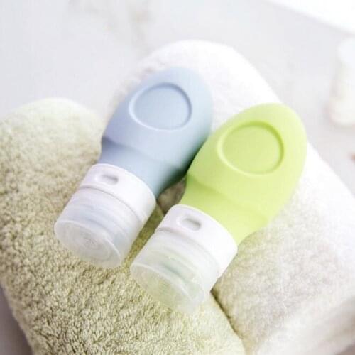 Hot Sale Empty Silicone Travel Packing Press My Bottle for Lotion Shampoo Bath Container Two Color Drop Shipping
