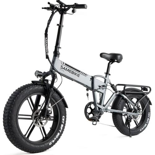 Samebike XWXL09 20 Inch Folding Electric Bike 500W 48V 10AH Mountain Bike Ebike Full Suspension Electric Cross-Country Bicycle